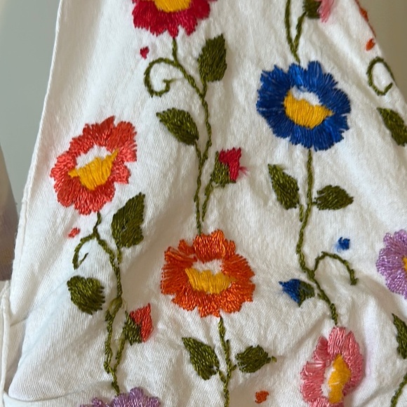 VINTAGE | Halter Mexican Vintage Cotton Gauze Embroidered Dress - Picture 4 of 16